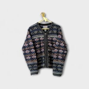 Squaw Valley Nordic Patterned Knit Cardigan